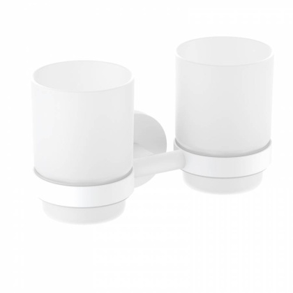 Стакан для зубных щеток двойной Timo Saona 13034/16 белый матовый Стакан для зубных щеток двойной Timo Saona 13034/16 белый матовый
