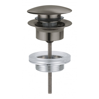 Донный клапан для раковины GROHE, темный графит матовый (65807AL0) Донный клапан для раковины GROHE, темный графит матовый (65807AL0)