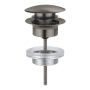 Донный клапан для раковины GROHE, темный графит матовый (65807AL0)