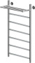 Полотенцесушитель водяной Aquanet Mauro 1000x500 с полкой Полотенцесушитель водяной Aquanet Mauro 1000x500 с полкой