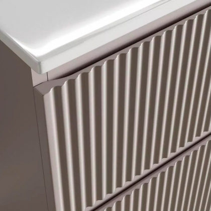 Тумба подвесная SANCOS Snob R левая 995х445х500, c двумя ящиками оснащенными доводчиками, Doha Soft, арт.SNR100LSM