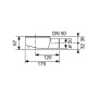 Сифон TECEdrainline «заниженный» DN 50 боковой слив