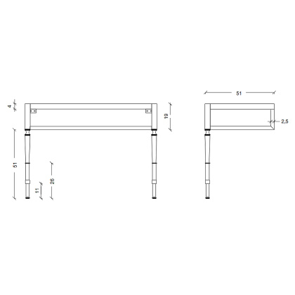 Консоль VOGUE 100 Золото 890-G Boheme Консоль VOGUE 100 Золото 890-G Boheme