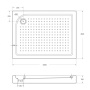 Акриловый поддон BelBagno TRAY-BB-AH-100/80-15-W-L Акриловый поддон BelBagno TRAY-BB-AH-100/80-15-W-L