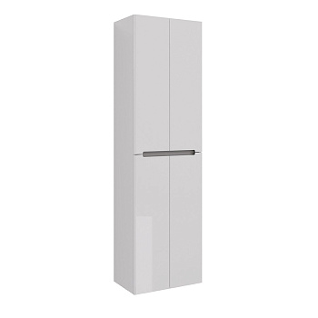 Пенал Lemark BUNO 50см подвесной/напольный, 4-х дверный, цвет корпуса, фасада: Белый глянец