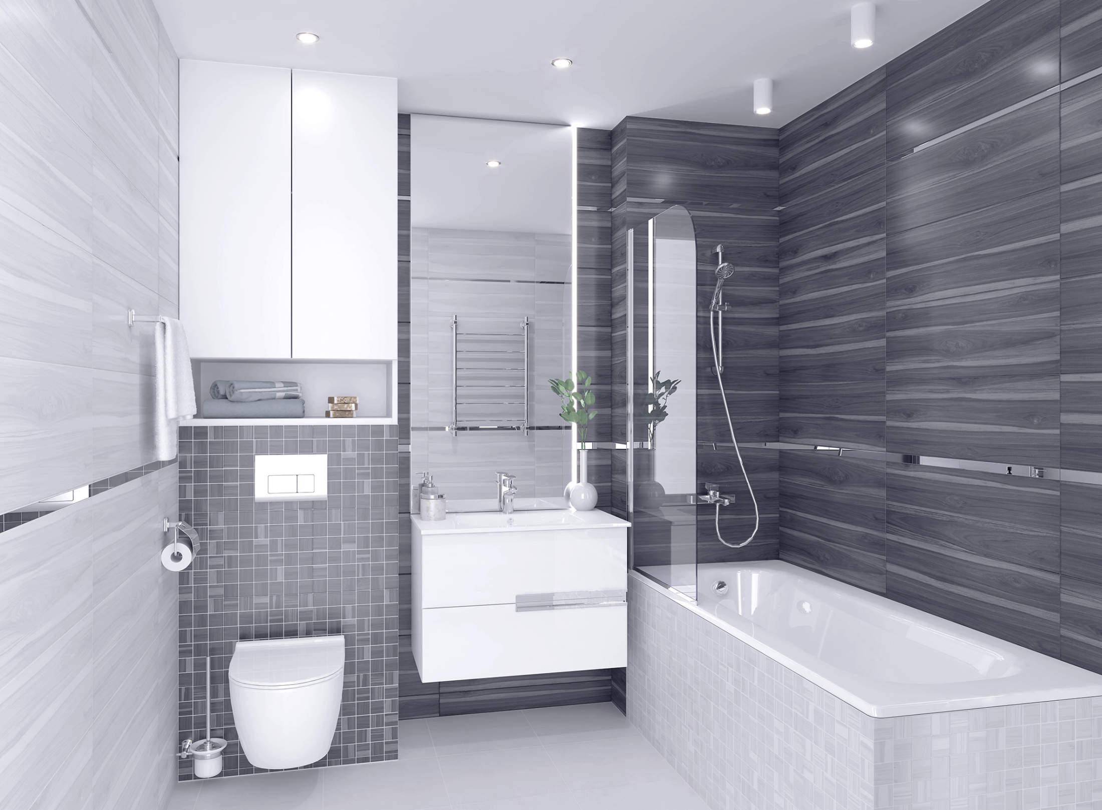 Мозаика Blackwood белый 30х30,шт