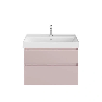 Тумба CUBO подвесная с ящиками 70, мальва матовая