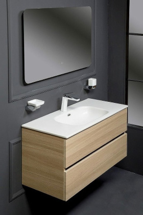 Тумба без раковины Vallessi 120*46cm LIGHT OAK мат. 2 полки 837-120-L Boheme