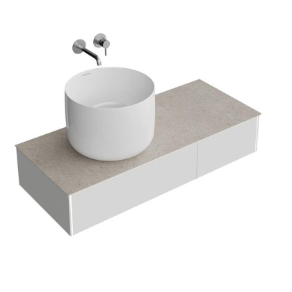 Тумба MAGICA подвесная 120, 2 ящика, утренний серый матовый      Тумба MAGICA подвесная 120, 2 ящика, утренний серый матовый