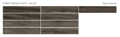 Керамогранит матовый FOREST WENGUE 20x120 MATT, Forest Керамогранит матовый FOREST WENGUE 20x120 MATT, Forest