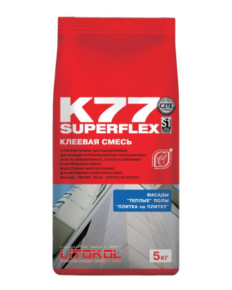 Клей цементный С2 TE S1 SUPERFLEX K77 5кг Клей цементный С2 TE S1 SUPERFLEX K77 5кг
