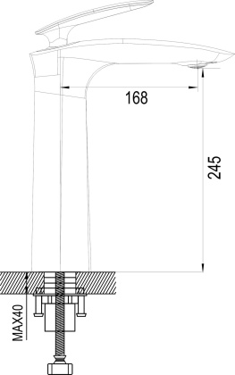 Смеситель для раковины латунь R1111H