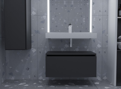 Ящик под столешницу 60см АНТРАЦИТ глянец VALLESSI UNO-S 897-060-A glossy Boheme