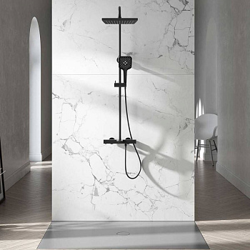 Душевая стойка Next VSFS-1N1TMB термостатическая, черный Душевая стойка Next VSFS-1N1TMB термостатическая, черный