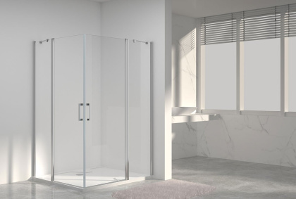 Душевой уголок Orta VSS-1O1010CL, 1000*1000, хром, стекло прозрачное