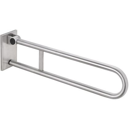 Съемный откидной поручень 813 мм, мат, с крышкой