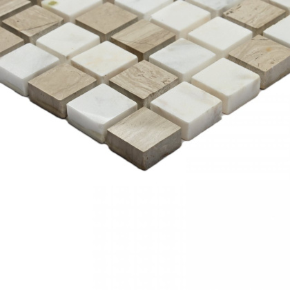 Мозаика натуральный камень Melange-15(чип 7*15*15) 30,5*30,5(15шт.-1.4м2), м2