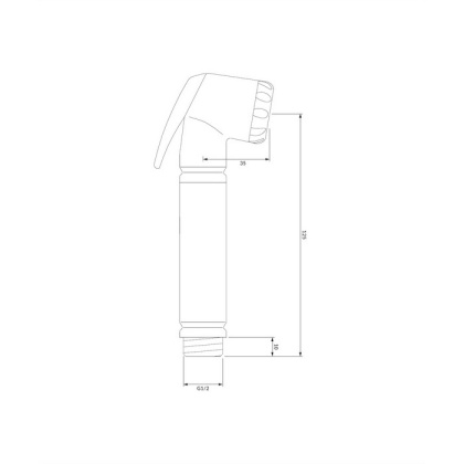 Лейка для биде OMNIRES BIDETTA RCR (хром)