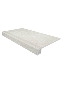 Комплект (Ступень SR00 (33x120) непол. (прямоугол. бортик) с насечками + Подступенок (14,5x120))