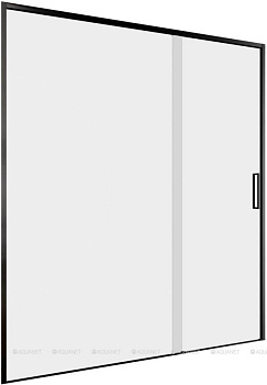 Душевая дверь Aquanet Pleasure Evo 160 AE65-N160-BT профиль черный, прозрачное стекло