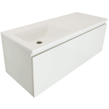 Комплект мебели Dallas Luxe 1050х482 левосторонний подвесной 1 ящик  (ШхГхВ) 1092х476х430 Комплект мебели Dallas Luxe 1050х482 левосторонний подвесной 1 ящик  (ШхГхВ) 1092х476х430