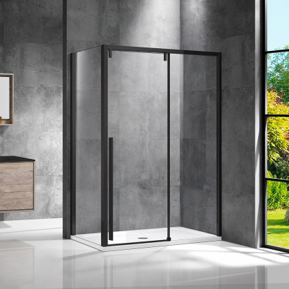 Душевой уголок Lugano VSR-1L1014CLB-1, 1400*1000, черный, стекло прозрачное Душевой уголок Lugano VSR-1L1014CLB-1, 1400*1000, черный, стекло прозрачное