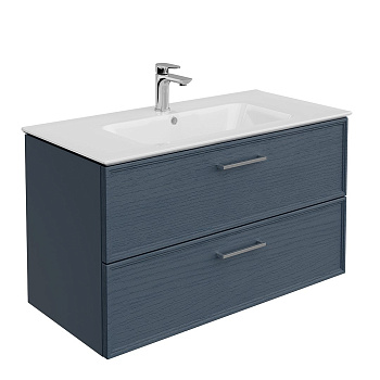 Тумба PIANO Classic подвесная 95 см, 2 ящика, ясень синий матовый PIA.CL.95\BLU.M Тумба PIANO Classic подвесная 95 см, 2 ящика, ясень синий матовый PIA.CL.95\BLU.M