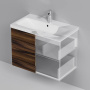База под раковину подвесная с 2 ящиками, 54х75х40,8 см, коричневая, M90FHX0752HF