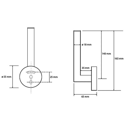 Держатель запасного рулона Держатель запасного рулона