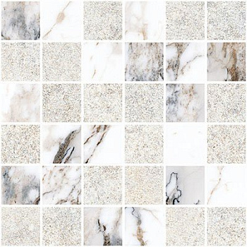 Мозаика K9498838R001VTE0 Marble-Stone Белый (30см*30см*9мм) (10шт/0,9м2) Матовый-Лаппато Ректификат, шт Мозаика K9498838R001VTE0 Marble-Stone Белый (30см*30см*9мм) (10шт/0,9м2) Матовый-Лаппато Ректификат, шт