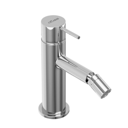 LEAF-BSM-L-GM Смеситель для биде однорычажный, с донным клапаном, исполнение Gunmetal PVD LEAF-BSM-L-GM Смеситель для биде однорычажный, с донным клапаном, исполнение Gunmetal PVD