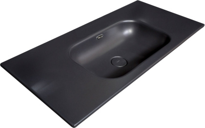 Столешница моноблок Vallessi 80 антрацит глянец керамика Столешница моноблок Vallessi 80 антрацит глянец керамика