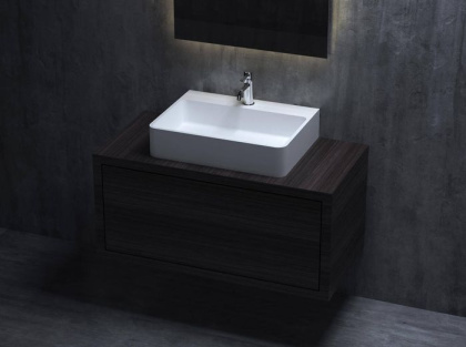 Раковина Salini OTTAVIA 1103201MRH S-Stone покраска по RAL снаружи, накладная, матовая Раковина Salini OTTAVIA 1103201MRH S-Stone покраска по RAL снаружи, накладная, матовая