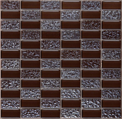 Мозаика SG-8029 стекло (23*48*8) 298*298 