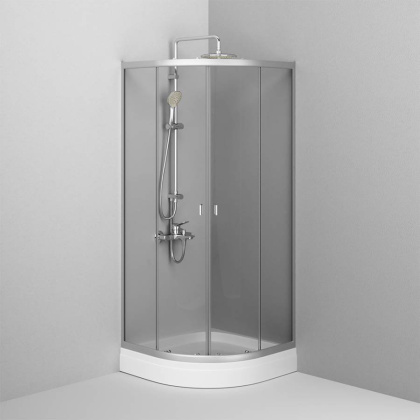 W88G-205-080MT64 X-Joy Twin Slide,  Душевое ограждение без  поддона, 80x80, профиль мат Хром