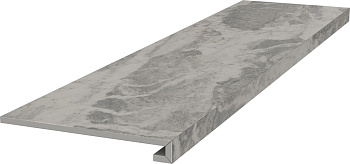 Ступень клееная Альбино серый обрезной 119,5x33х0,9