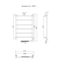 Полотенцесушитель Аспект эл ТЭН 1 80*40 (ЛЦ6) Полотенцесушитель Аспект эл ТЭН 1 80*40 (ЛЦ6)