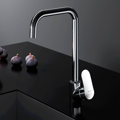 F8006000 Like, смеситель для кухни G-образный излив, хром, шт.