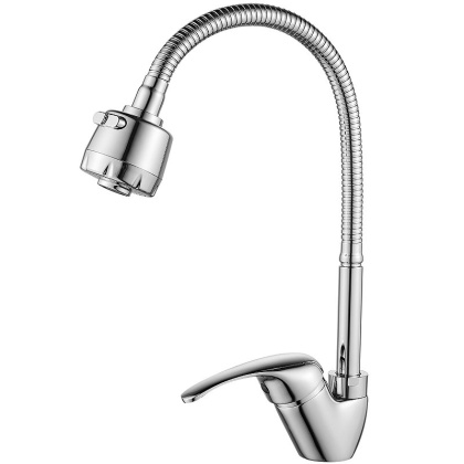 Смеситель Rossinka A35-26 для кухни с гибким изливом
