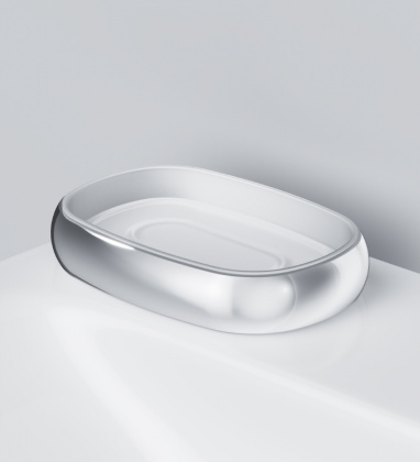 A3031200 Sensation, Стеклянная мыльница, отдельно стоящая, хром, шт A3031200 Sensation, Стеклянная мыльница, отдельно стоящая, хром, шт