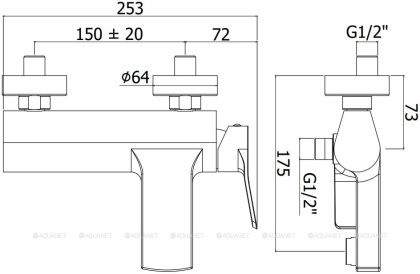 Смеситель для ванны с душем Paffoni Tilt TI022ST Смеситель для ванны с душем Paffoni Tilt TI022ST