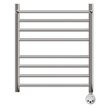 Полотенцесушитель электрический Point Аврора PN10156SPE П7 500x600 с полкой левый/правый, хром Полотенцесушитель электрический Point Аврора PN10156SPE П7 500x600 с полкой левый/правый, хром