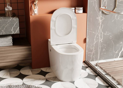 Приставной унитаз Abber Bequem AC1115P импульсный с микролифтом