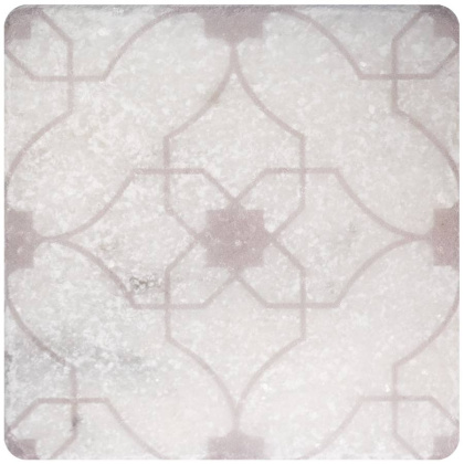 Натуральный мрамор WHITE MOTIF №7 10x10, Marble
