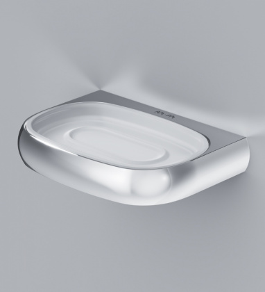 A3034200 Sensation, Стеклянная мыльница с настенным держателем, хром, шт A3034200 Sensation, Стеклянная мыльница с настенным держателем, хром, шт