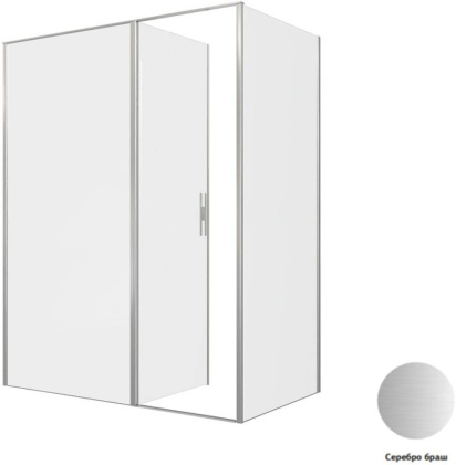 Душевой уголок Allen Brau Priority 160x90 3.31038.BA + 3.31044.BA серебро браш Душевой уголок Allen Brau Priority 160x90 3.31038.BA + 3.31044.BA серебро браш