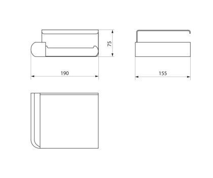 Бумагодержатель с крышкой Rush Flores (FL08111B) Бумагодержатель с крышкой Rush Flores (FL08111B)