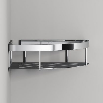 Полка для душа угловая A7454100 Sense L, 5,9х25,3х19 см, хром