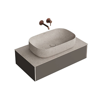 Тумба MAGICA подвесная 90, 1 ящик, вечерний серый матовый                          Тумба MAGICA подвесная 90, 1 ящик, вечерний серый матовый