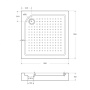 Акриловый поддон BelBagno TRAY-BB-A-85-15-W Акриловый поддон BelBagno TRAY-BB-A-85-15-W